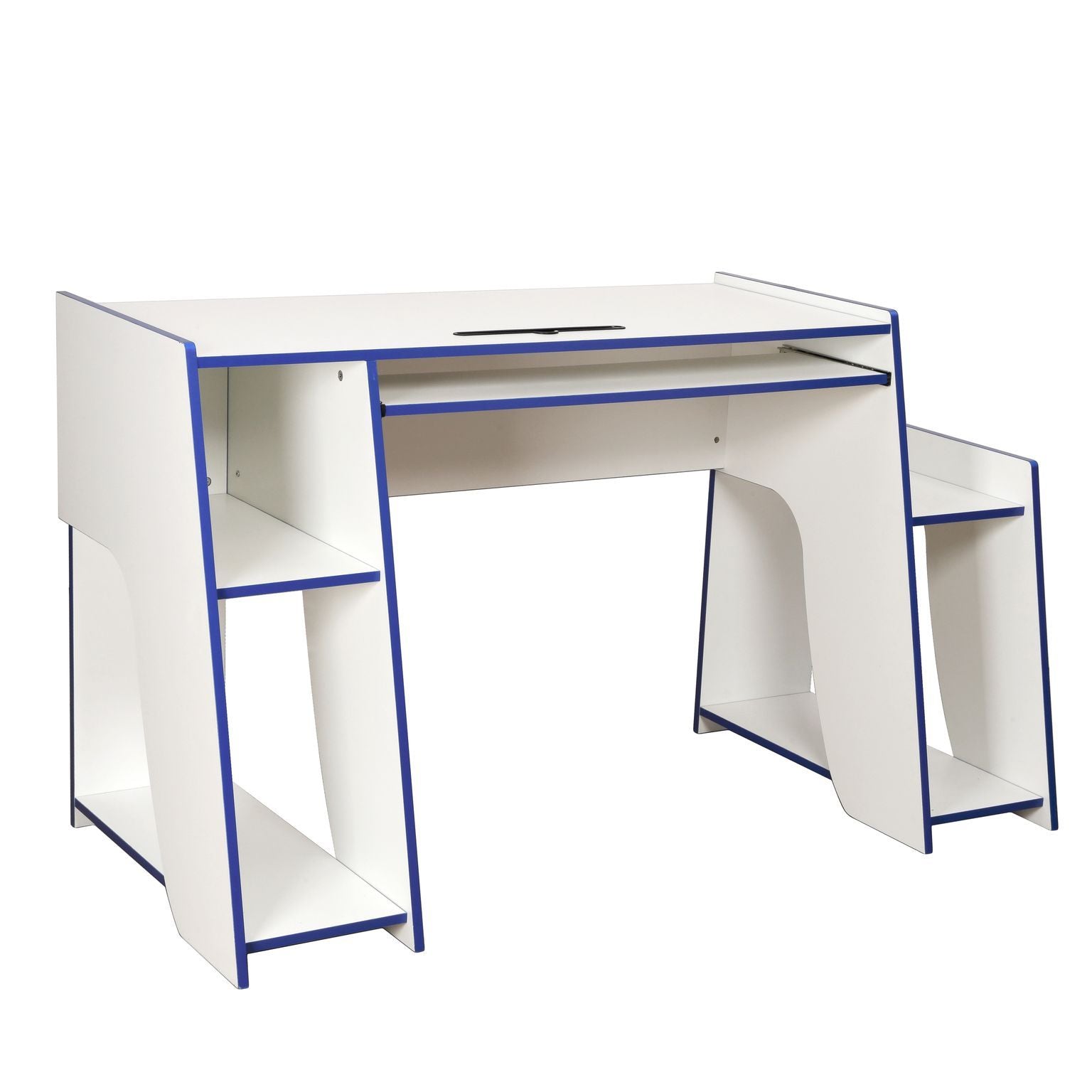 Virtuoso 'Horizon 5' Gaming Desk - White/Blue